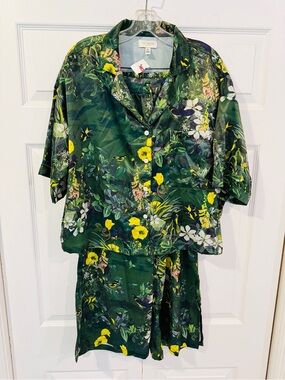 Ted Baker Green Botanical 2pc PJs Lounge